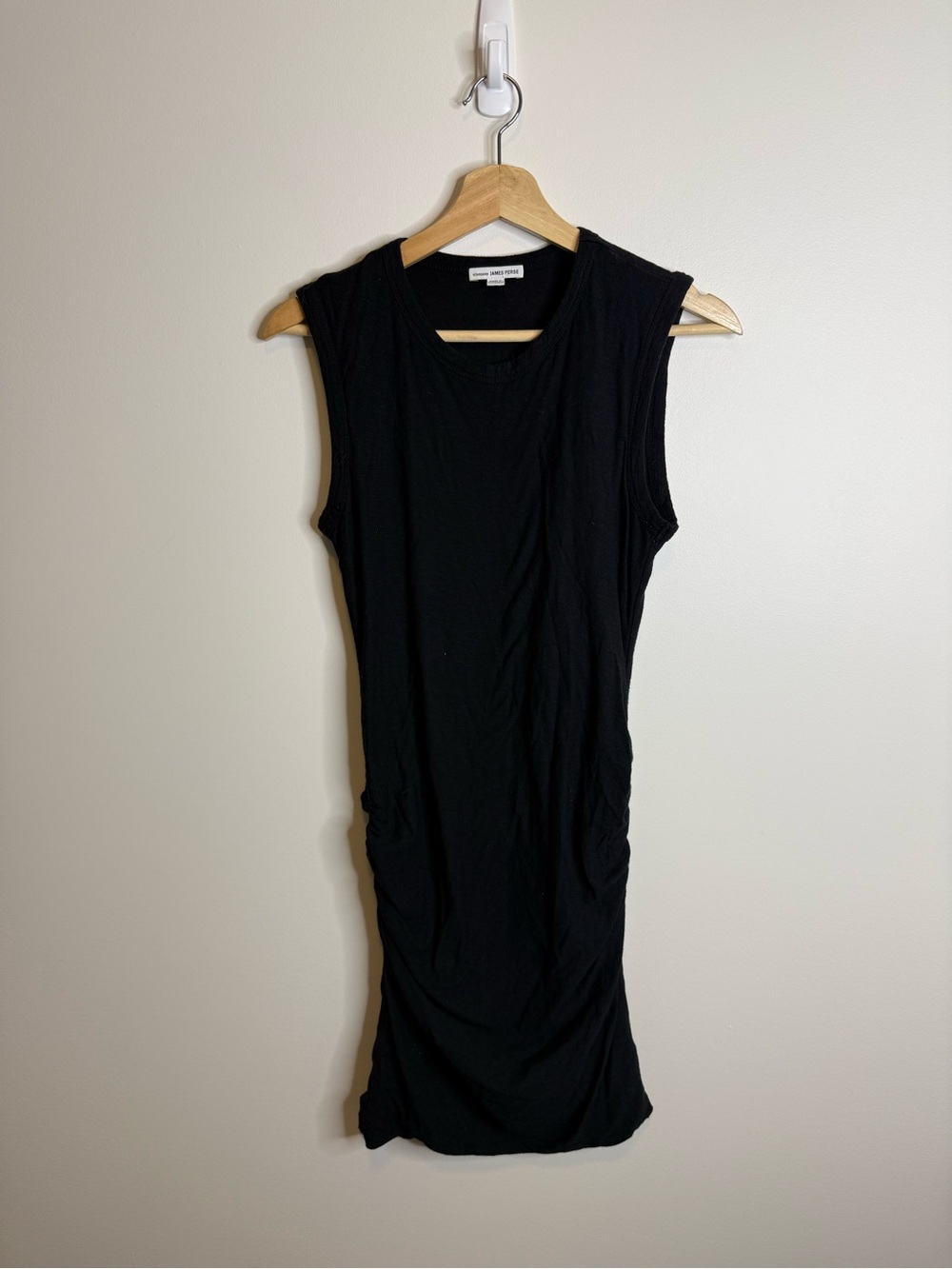 James Perse Ruched Tank Dress black size 2 medium